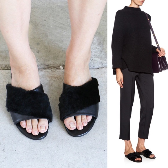 newbark Shoes - NewBark Shearling Leather Yasmin Slides